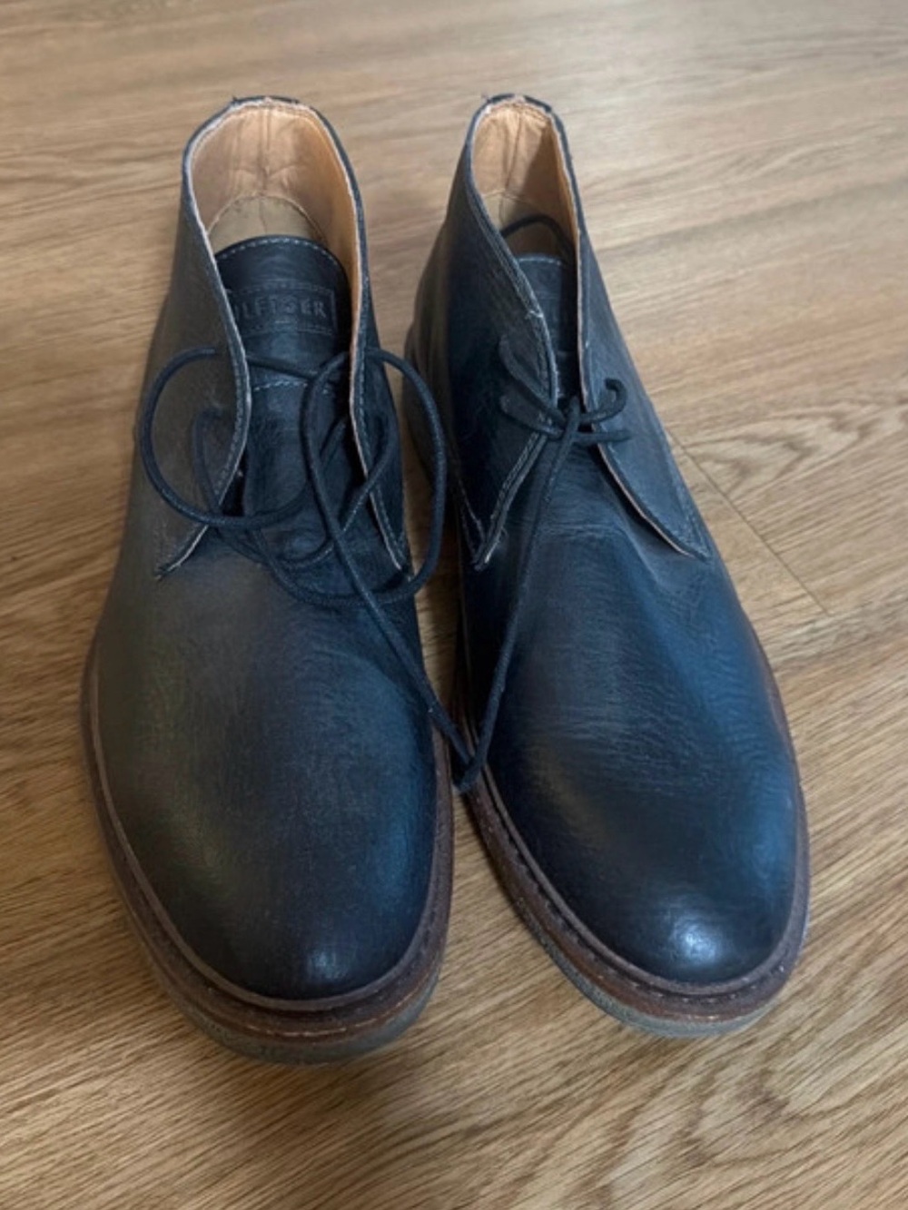 Tommy Hilfiger Men's Black Leather Chukka Boots